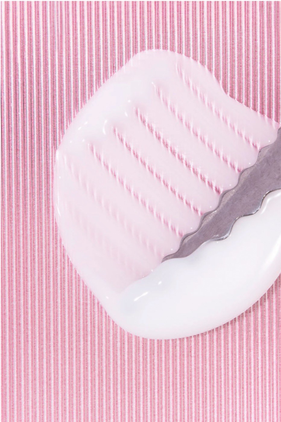 Lion Pose cream swatch on pink