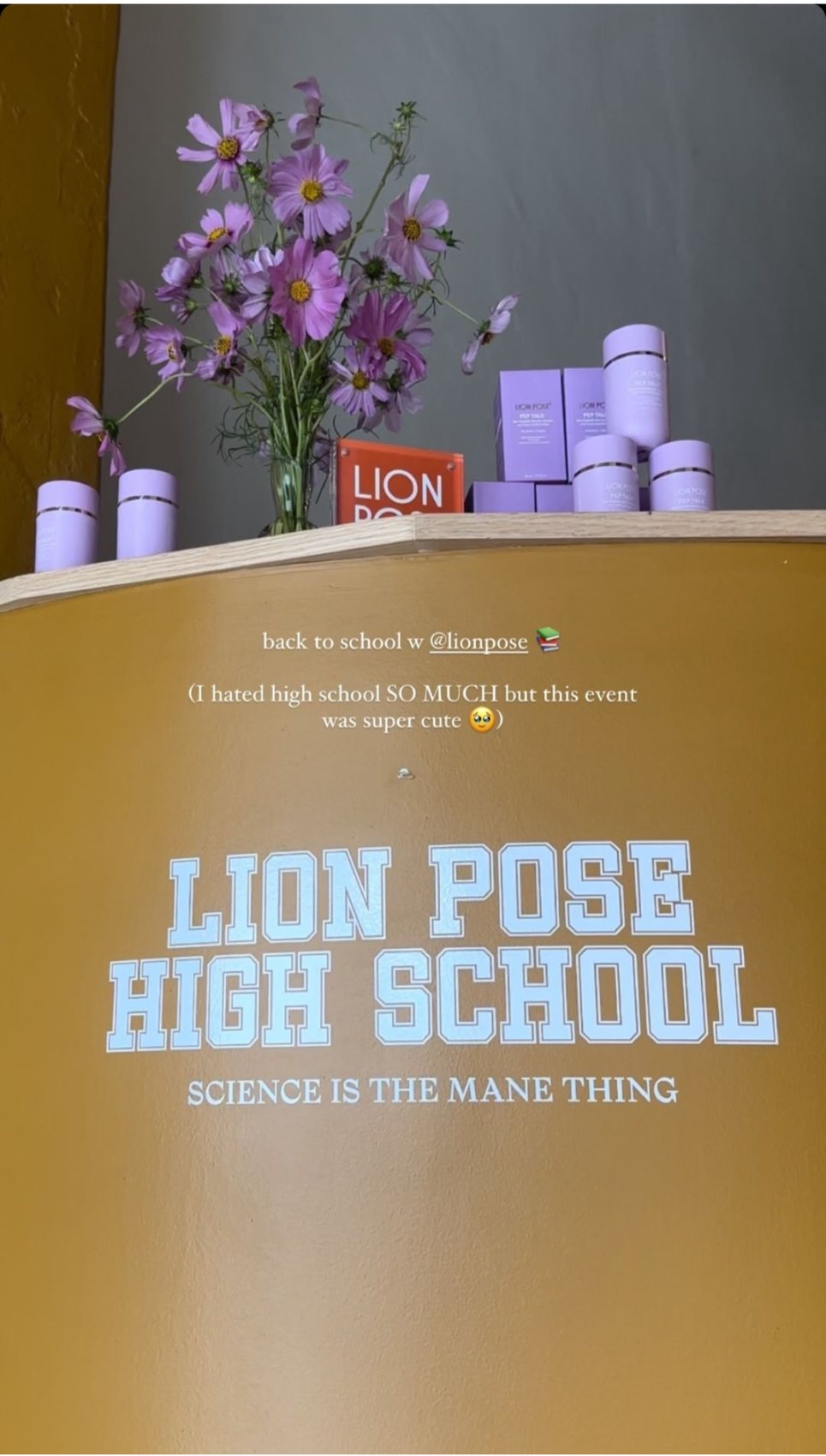 Lion Pose High School — Science Is the Mane Thing