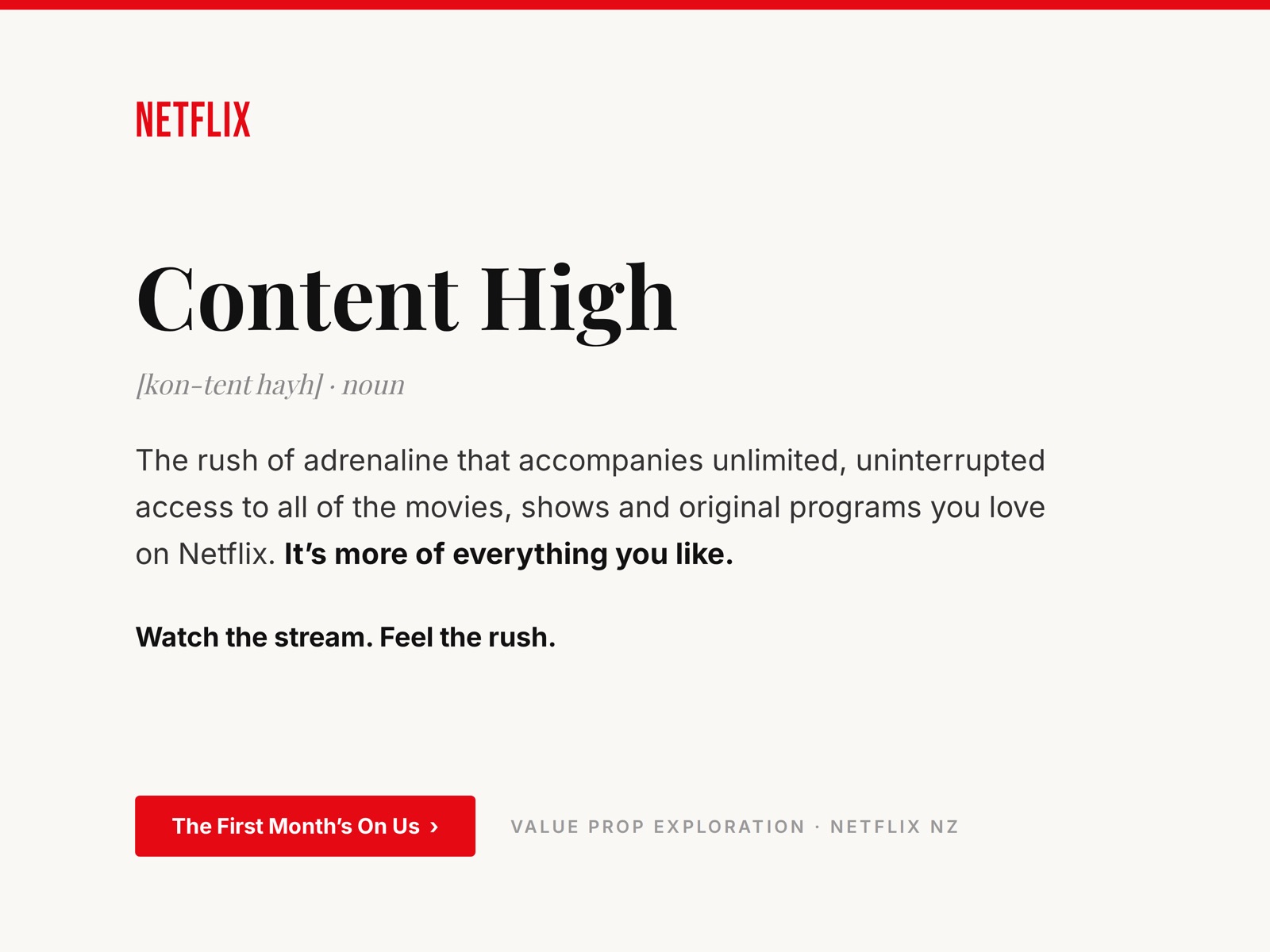 Content High — New Zealand launch concept